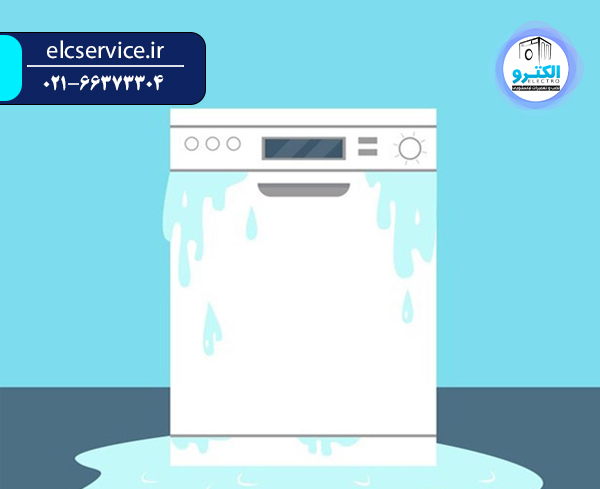 نشتی آب از ماشین ظرفشویی پاکشوما